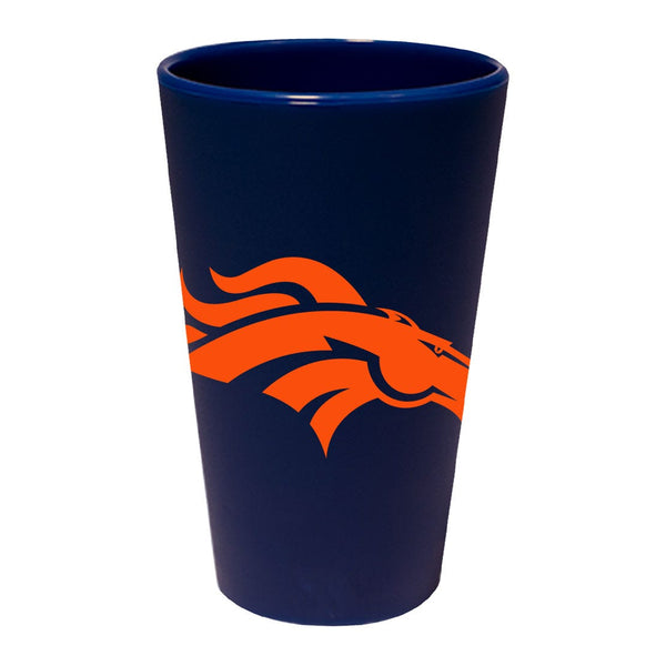 Denver Broncos 16 oz Silicone Pint Glass