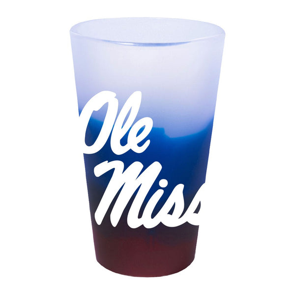 Ole Miss Rebels 16 oz Silicone Pint Glass