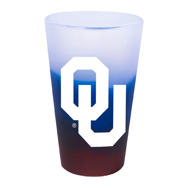 Oklahoma Sooners 16 oz Silicone Pint Glass