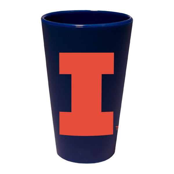 Illinois Fighting Illini 16 oz Silicone Pint Glass
