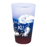 Kansas Jayhawks 16 oz Silicone Pint Glass
