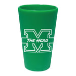 Marshall Thundering Herd 16 oz Silicone Pint Glass