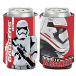 Wholesale-Wisconsin Badgers / Star Wars TROOPER Can Cooler 12 oz.