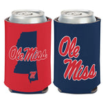 Wholesale-Ole Miss Rebels STATE SHAPE Can Cooler 12 oz.