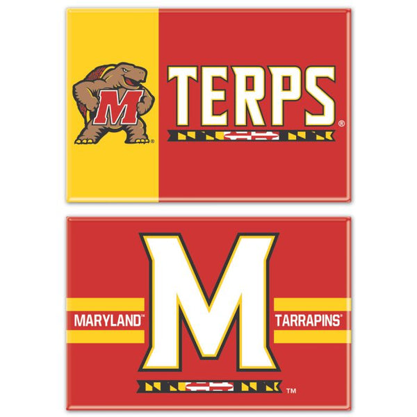 Wholesale-Maryland Terrapins Rectangle Magnet, 2pack 2" x 3"