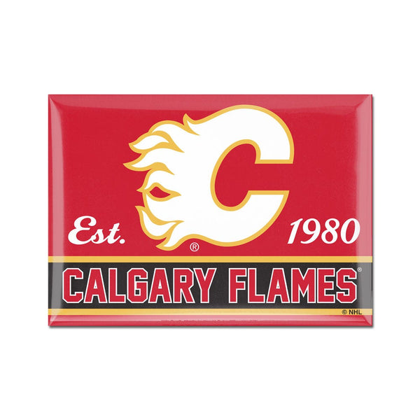 Calgary Flames Metal Magnet 2.5" x 3.5"
