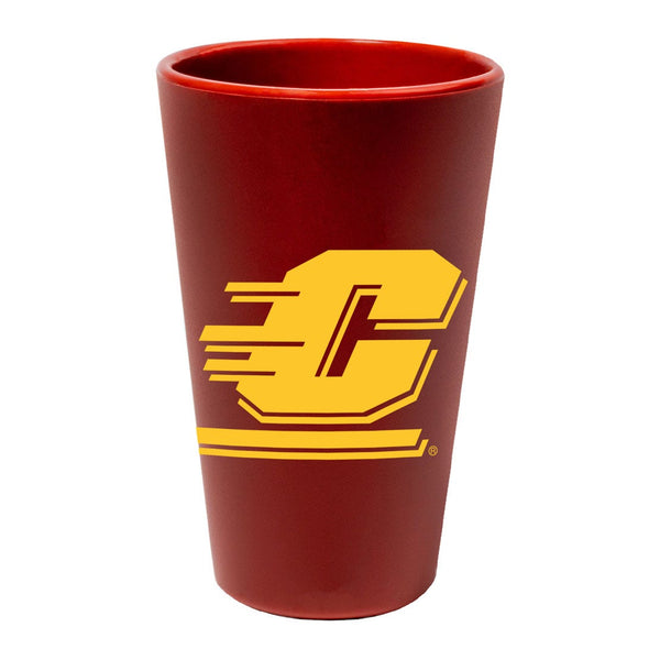 Central Michigan Chippewas 16 oz Silicone Pint Glass