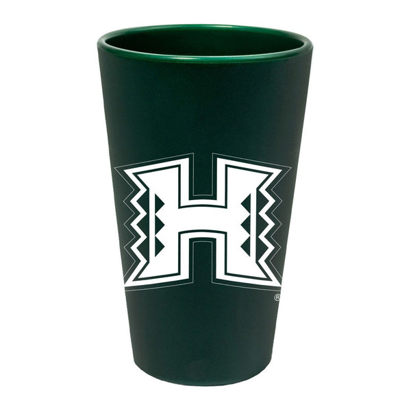 Hawaii Warriors 16 oz Silicone Pint Glass