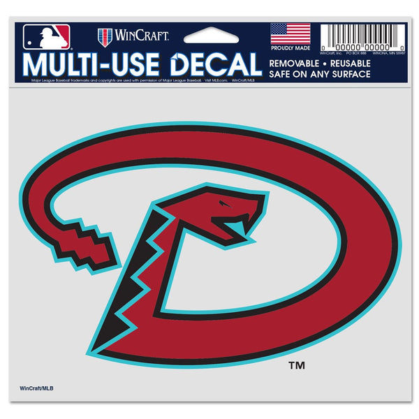 Arizona Diamondbacks Multi-Use Decal -Clear Bckrgd 5" x 6"