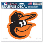 Baltimore Orioles Multi-Use Decal -Clear Bckrgd 5" x 6"