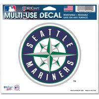 Seattle Mariners Multi-Use Decal -Clear Bckrgd 5" x 6"