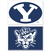 Brigham Young Cougars Rectangle Magnet, 2pack 2" x 3"