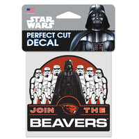 Oregon State Beavers / Star Wars Darth Vader AND STORM TROOPERS Perfect Cut Color Decal 4" x 4"