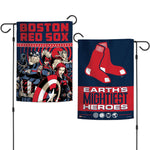 Boston Red Sox / Marvel (c) 2021 MARVEL Garden Flags 2 sided 12.5" x 18"
