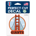 San Francisco Giants City Perfect Cut Color Decal 4" x 4"