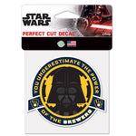 Milwaukee Brewers / Star Wars Darth Vader Perfect Cut Color Decal 4" x 4"