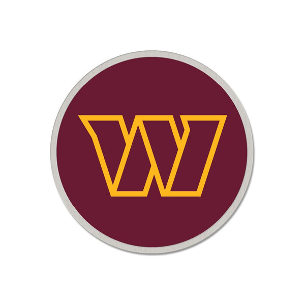 Washington Commanders Round Shape / Primary Logo Collector Pin Jewelry Card