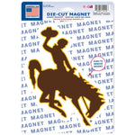 Wholesale-Wyoming Cowboys Die Cut Logo Magnet 6.25" x 9"