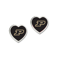 Purdue Boilermakers Earrings w/3D Heart