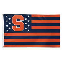 Wholesale-Syracuse Orange Stars &amp; Stripes Flag - Deluxe 3' X 5'