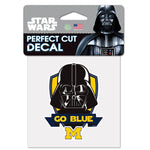 Wholesale-Michigan Wolverines / Star Wars Darth Vader Perfect Cut Color Decal 4" x 4"