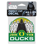 Oregon Ducks / Star Wars Darth Vader AND STORM TROOPERS Perfect Cut Color Decal 4" x 4"