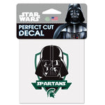 Wholesale-Michigan State Spartans / Star Wars Darth Vader Perfect Cut Color Decal 4" x 4"