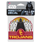 USC Trojans / Star Wars DARTH VADER AND STORM TROOPERS Perfect Cut Color Decal 4" x 4"