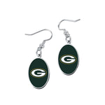 Green Bay Packers Earrings Jewelry Carded Round