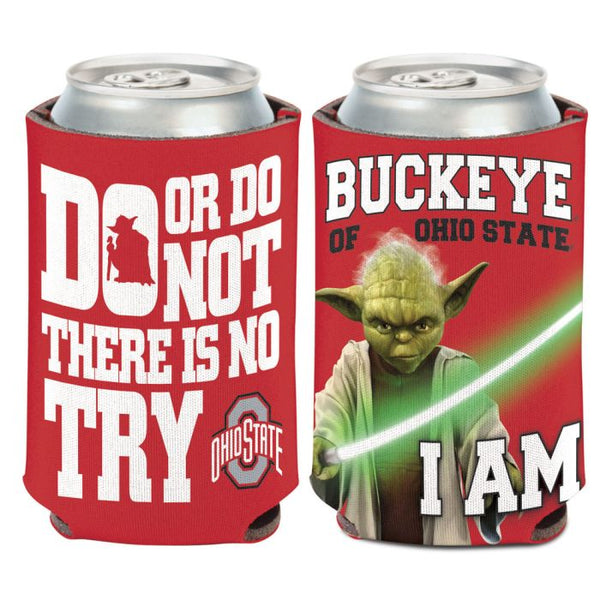 Wholesale-Ohio State Buckeyes / Star Wars Yoda Can Cooler 12 oz.