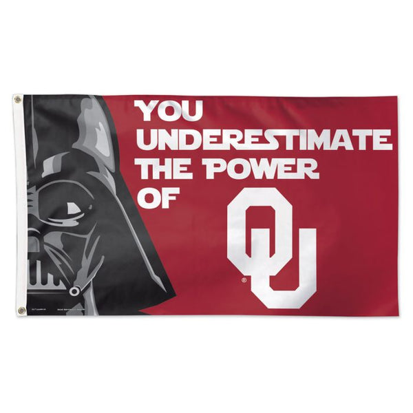 Wholesale-Oklahoma Sooners / Star Wars Darth Vader Flag - Deluxe 3' X 5'