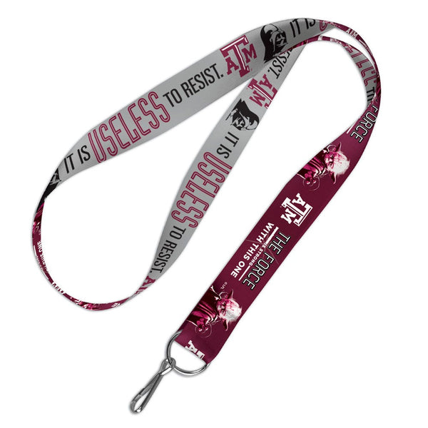 Texas A&M Aggies / Star Wars Darth Vader & Yoda Lanyard 1"