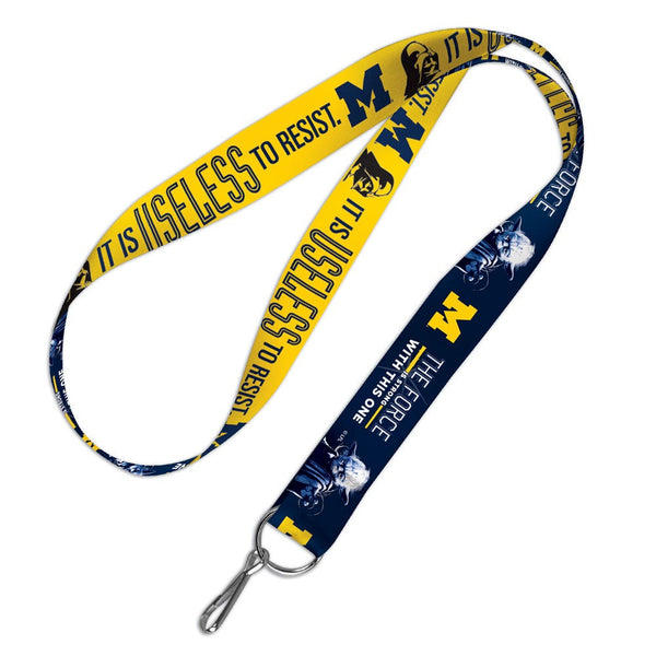 Michigan Wolverines / Star Wars Darth Vader & Yoda Lanyard 1"
