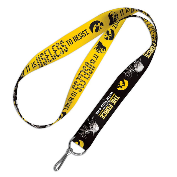 Iowa Hawkeyes / Star Wars Darth Vader & Yoda Lanyard 1"