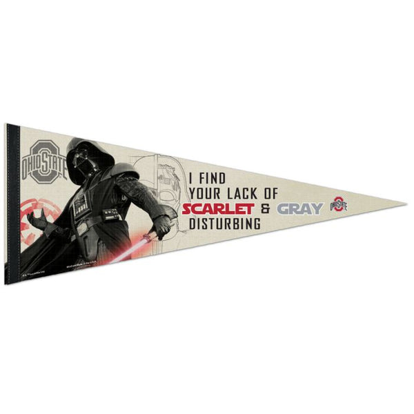 Wholesale-Ohio State Buckeyes / Star Wars Darth Vader Premium Pennant 12" x 30"