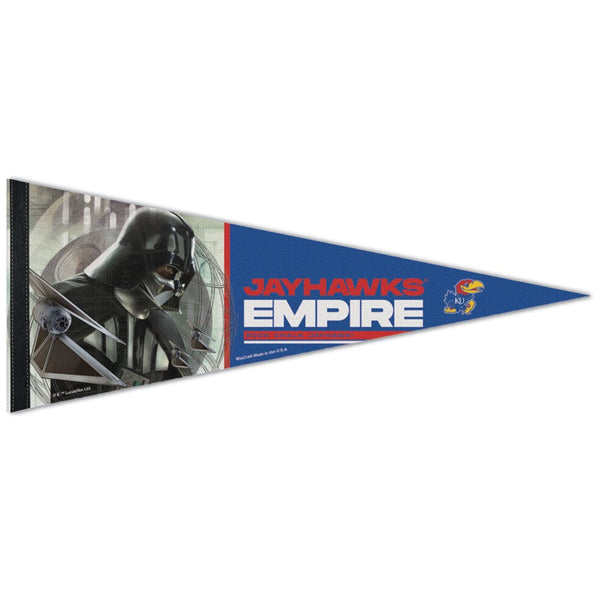 Kansas Jayhawks / Star Wars VADER Premium Pennant 12" x 30"