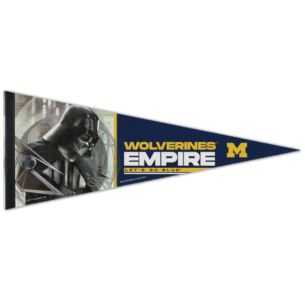Michigan Wolverines / Star Wars VADER Premium Pennant 12" x 30"