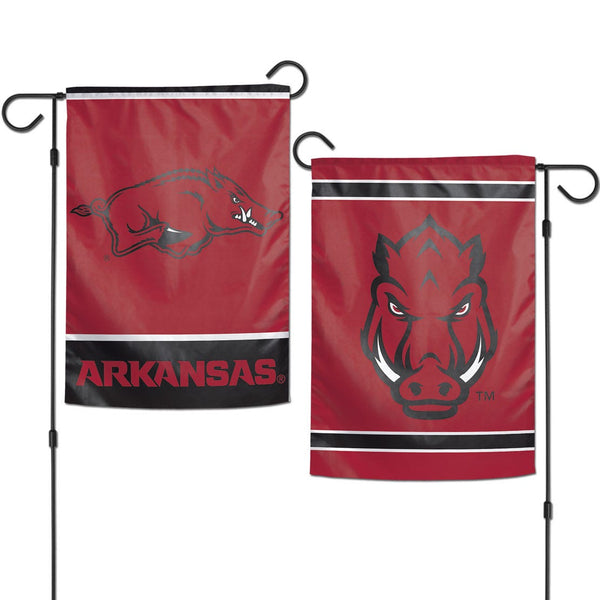 Arkansas Razorbacks Garden Flags 2 sided 12.5" x 18"