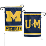 Wholesale-Michigan Wolverines Garden Flags 2 sided 12.5" x 18"