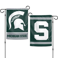 Wholesale-Michigan State Spartans Garden Flags 2 sided 12.5" x 18"