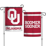 Wholesale-Oklahoma Sooners Garden Flags 2 sided 12.5" x 18"