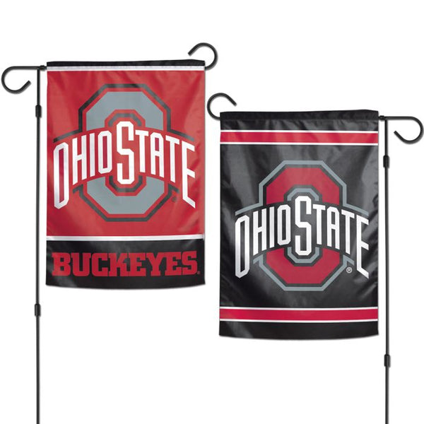 Wholesale-Ohio State Buckeyes Garden Flags 2 sided 12.5" x 18"