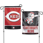 Cincinnati Reds Garden Flags 2 sided 12.5" x 18"