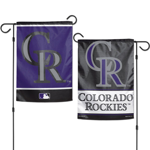 Colorado Rockies Garden Flags 2 sided 12.5" x 18"