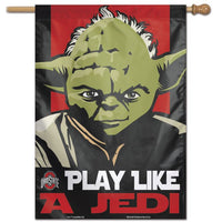 Wholesale-Ohio State Buckeyes / Star Wars YODA Vertical Flag 28" x 40"