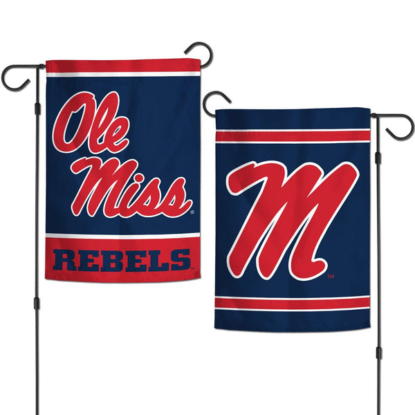 Ole Miss Rebels Garden Flags 2 sided 12.5" x 18"