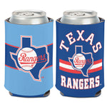 Texas Rangers / Cooperstown striped Can Cooler 12 oz.