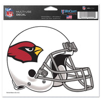 Arizona Cardinals Multi-Use Decal -Clear Bckrgd 5" x 6"