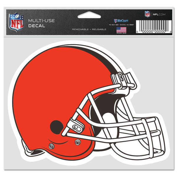 Cleveland Browns Multi-Use Decal -Clear Bckrgd 5" x 6"