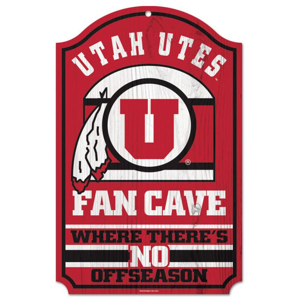 Wholesale-Utah Utes Wood Sign 11" x 17" 1/4" thick